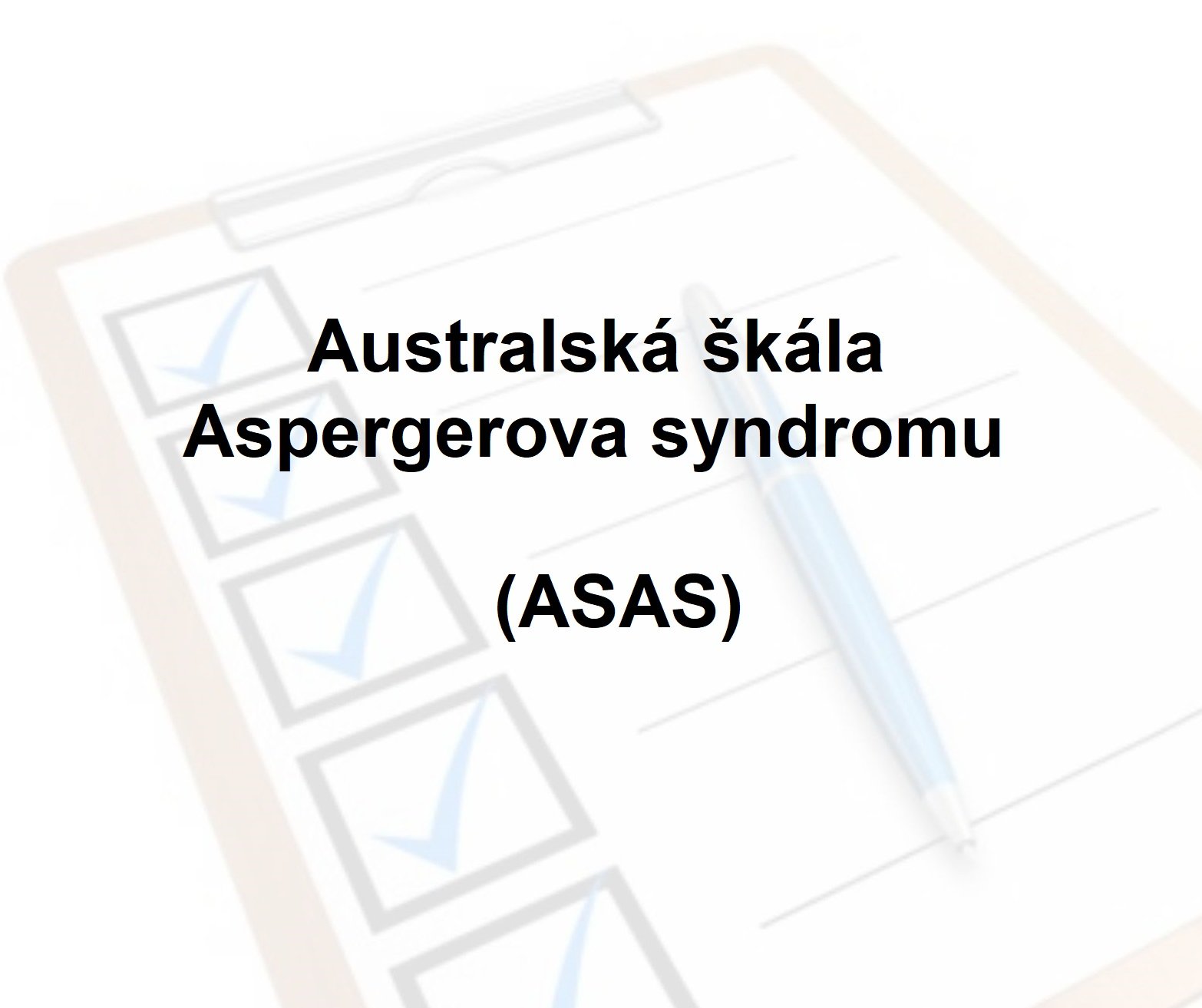 Australská škála Aspergerova syndromu (ASAS)